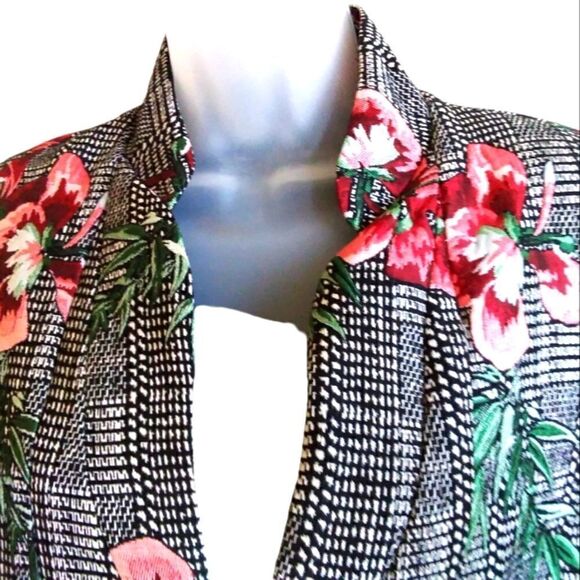 BLAZER by Gramercy 22 FLORAL  Lightweight Fully Lined Size L - Picture 3 of 7